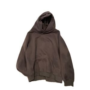 Brown Black Pullover Hoodie Mens Large